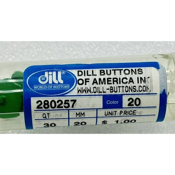 Dill Buttons Plastic Green Frog Googly Eyes Lot of 8 3/4 inch 20mm Germany - Picture 6 of 7